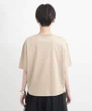 ZMKGB26119 al'aise modulation(アレーズモジュレーション) 【洗える】配色リブジップデザインTシャツ ベージュ