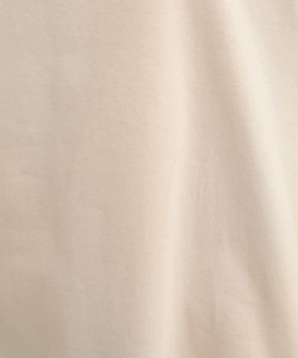 ZMKGB26119 al'aise modulation(アレーズモジュレーション) 【洗える】配色リブジップデザインTシャツ ベージュ