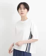 ZMKGB26119 al'aise modulation(アレーズモジュレーション) 【洗える】配色リブジップデザインTシャツ ホワイト