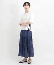 ZMKGB26119 al'aise modulation(アレーズモジュレーション) 【洗える】配色リブジップデザインTシャツ ホワイト