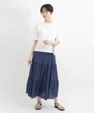 ZMKGB26119 al'aise modulation(アレーズモジュレーション) 【洗える】配色リブジップデザインTシャツ ホワイト