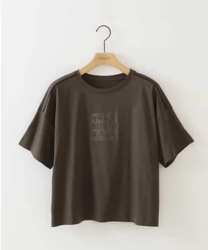 ZMKGB30099 al'aise modulation 【洗える】パイピングアクセントロゴTシャツ