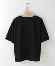 ZMKGB34054 al'aise modulation(アレーズモジュレーション) 【洗える/接触冷感】スクリプトロゴプリントTシャツ ブラック