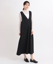ZMKGB48080 al'aise modulation(アレーズモジュレーション) レース刺繍ハイネックプルオーバー ホワイト