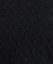 ZMKGB48080 al'aise modulation(アレーズモジュレーション) レース刺繍ハイネックプルオーバー ブラック