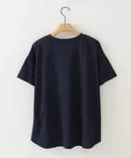 ZMKGB54089 al'aise modulation(アレーズモジュレーション) サイドラインオーバーシルエットTシャツ ネイビー