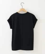 ZMKGB56089 al'aise modulation(アレーズモジュレーション) 【日本製】アートプリントフレンチスリーブTシャツ ブラック