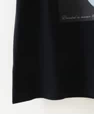 ZMKGB56089 al'aise modulation(アレーズモジュレーション) 【日本製】アートプリントフレンチスリーブTシャツ ブラック