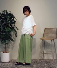 ZMKGB59098 al'aise modulation(アレーズモジュレーション) コード刺繍コットンシアープルオーバー ホワイト