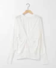 ZMKGE10069 al'aise modulation(アレーズモジュレーション) 【2WAY】レイヤード風デザイントップス ホワイト