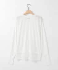 ZMKGE10069 al'aise modulation(アレーズモジュレーション) 【2WAY】レイヤード風デザイントップス ホワイト