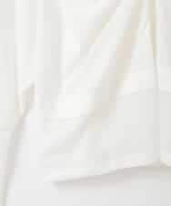 ZMKGE10069 al'aise modulation(アレーズモジュレーション) 【2WAY】レイヤード風デザイントップス ホワイト