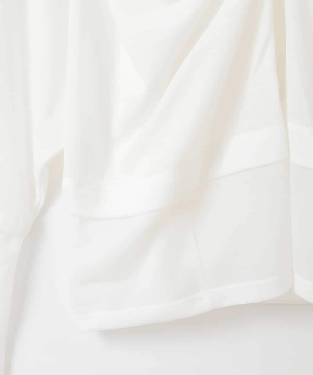 ZMKGE10069 al'aise modulation(アレーズモジュレーション) 【2WAY】レイヤード風デザイントップス ホワイト