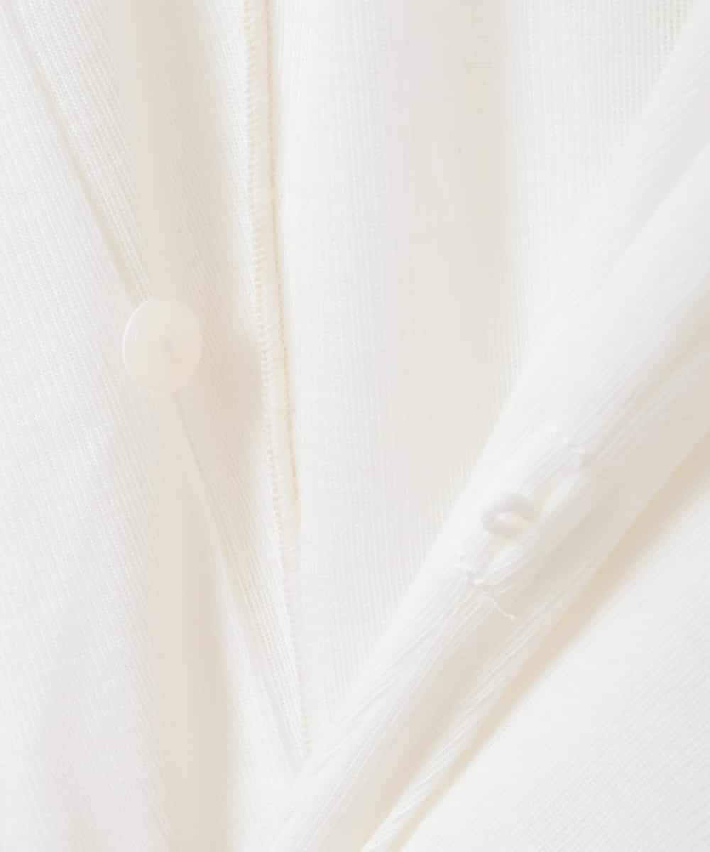 ZMKGE10069 al'aise modulation(アレーズモジュレーション) 【2WAY】レイヤード風デザイントップス ホワイト