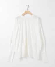 ZMKGE10069 al'aise modulation(アレーズモジュレーション) 【2WAY】レイヤード風デザイントップス ホワイト