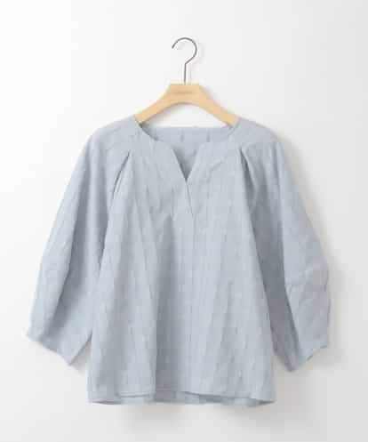 ZMKGE11085 al'aise modulation 【洗える】立体スリーブスキッパーブラウス