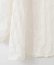 ZMKGE11085 al'aise modulation(アレーズモジュレーション) 【洗える】立体スリーブスキッパーブラウス ホワイト