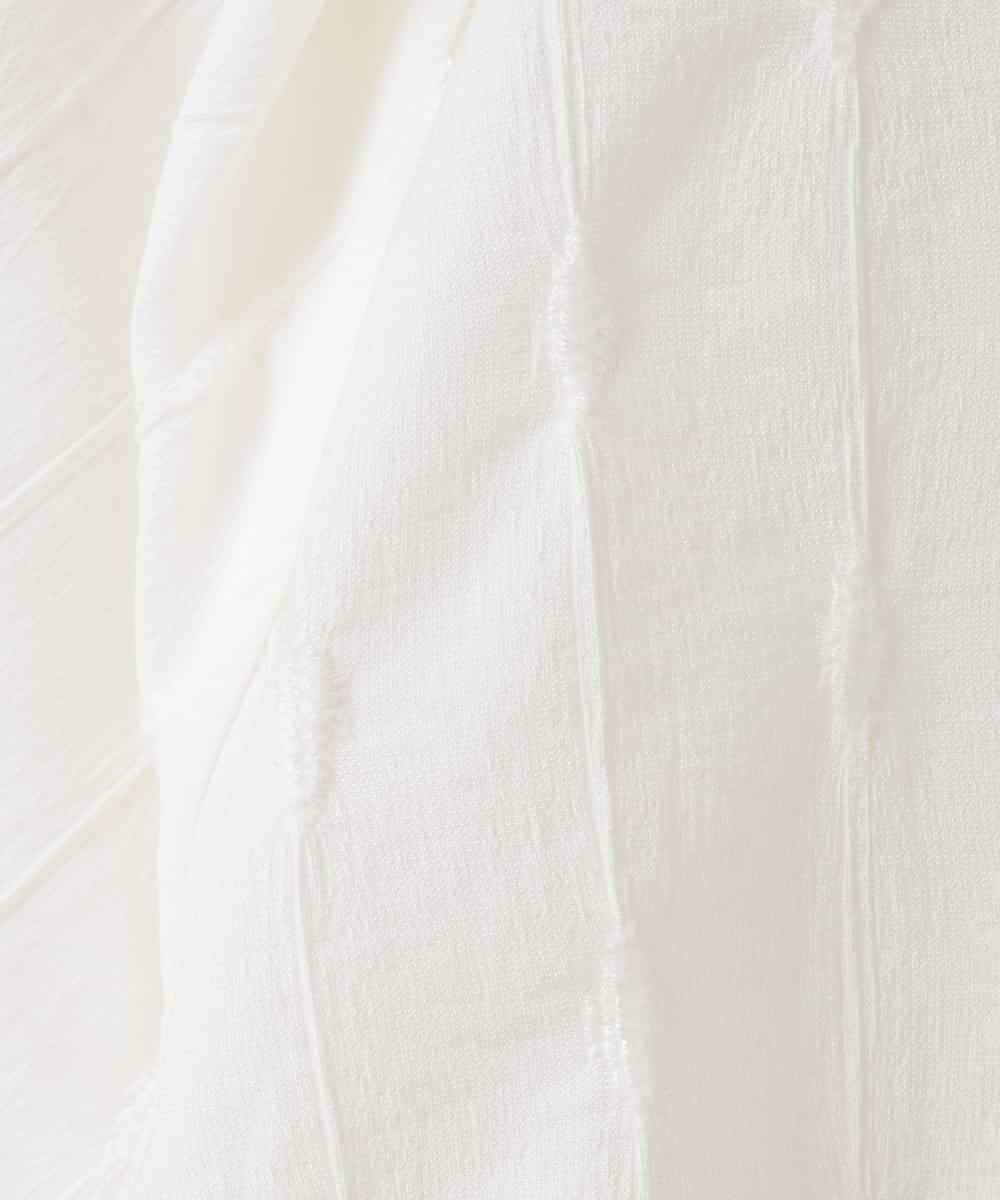 ZMKGE11085 al'aise modulation(アレーズモジュレーション) 【洗える】立体スリーブスキッパーブラウス ホワイト