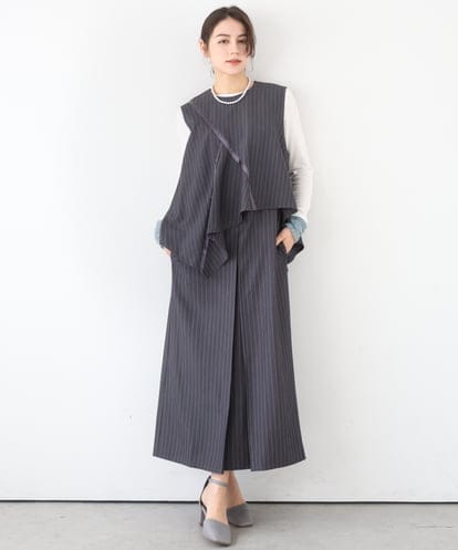 ZMKGE12089 al'aise modulation 袖シャーリングカットソー