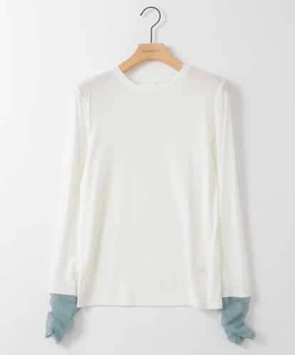 ZMKGE12089 al'aise modulation 袖シャーリングカットソー