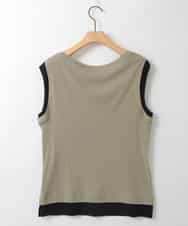 ZMKGE13079 al'aise modulation(アレーズモジュレーション) レイヤード風ソフトタンクトップ カーキ