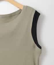 ZMKGE13079 al'aise modulation(アレーズモジュレーション) レイヤード風ソフトタンクトップ カーキ