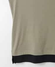 ZMKGE13079 al'aise modulation(アレーズモジュレーション) レイヤード風ソフトタンクトップ カーキ