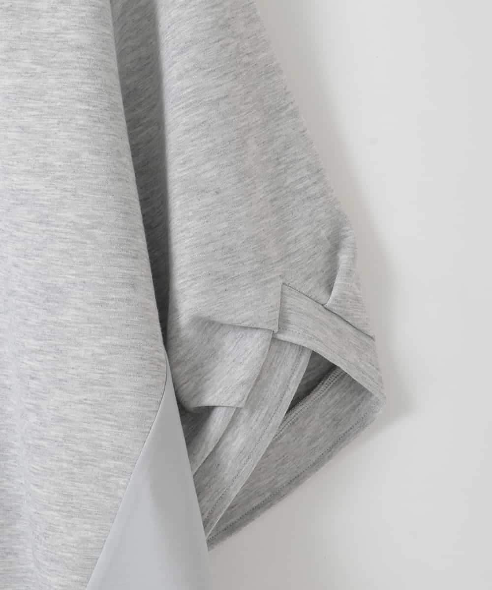 ZMKGE14099 al'aise modulation(アレーズモジュレーション) ドッキングデザインプルオーバー ライトグレー