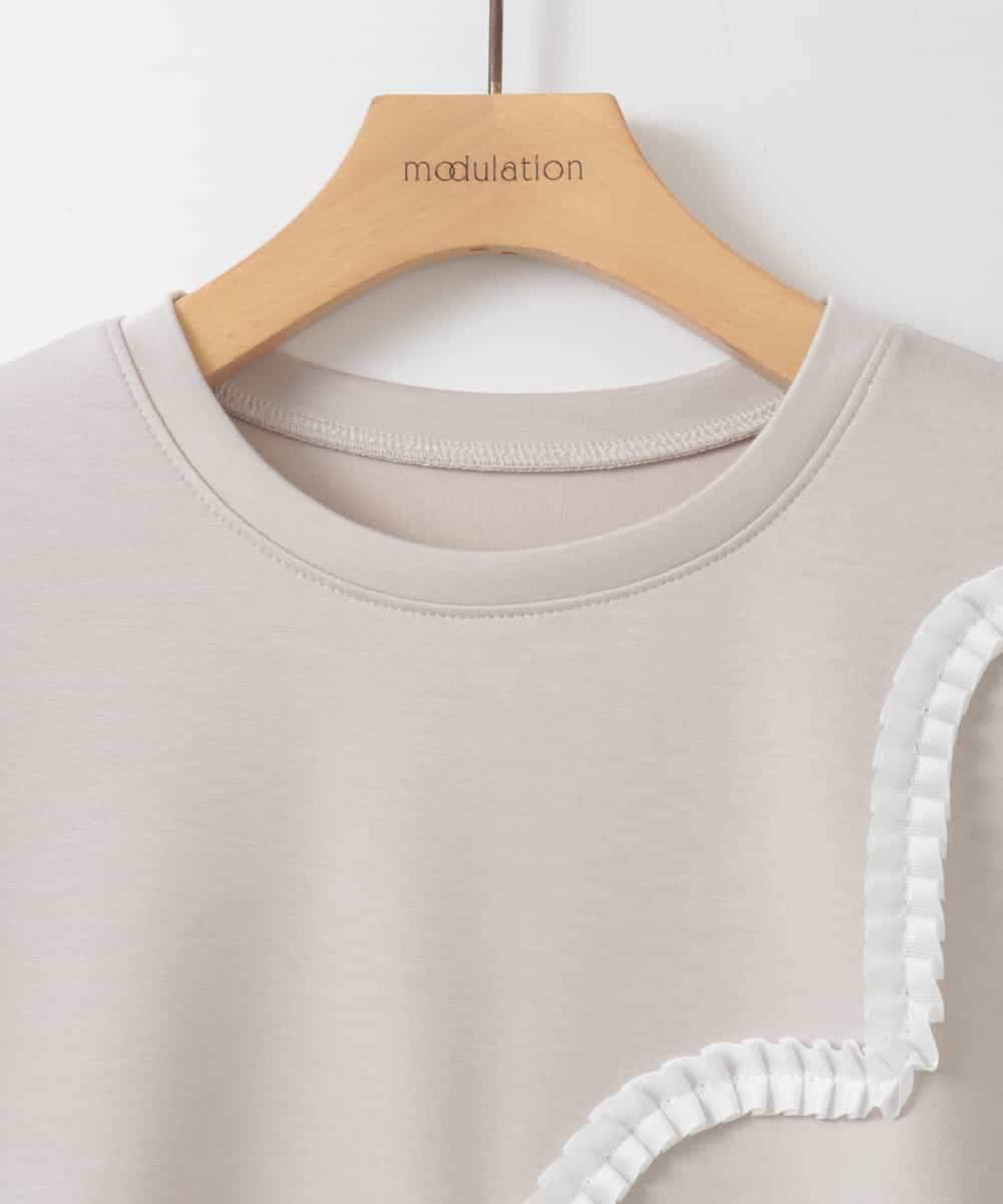 ZMKGE15089 al'aise modulation(アレーズモジュレーション) ハートモチーフプルオーバー ベージュ