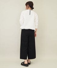 ZMKGE17098 al'aise modulation(アレーズモジュレーション) 額縁刺繍ロゴポンチカットソー ホワイト