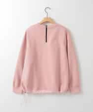 ZMKGE17098 al'aise modulation(アレーズモジュレーション) 額縁刺繍ロゴポンチカットソー ピンク