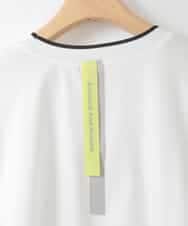 ZMKGE19110 al'aise modulation(アレーズモジュレーション) 【洗える】配色リブテープデザインカットソー ホワイト