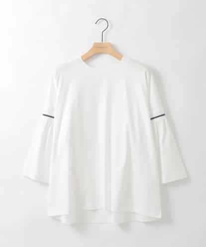 ZMKGE20119 al'aise modulation 【洗える】配色リブフレアスリーブカットソー