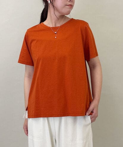 ZMKGE21098 al'aise modulation 【洗える】バックプリーツドッキングカットソー