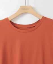ZMKGE21098 al'aise modulation(アレーズモジュレーション) 【洗える】バックプリーツドッキングカットソー オレンジ