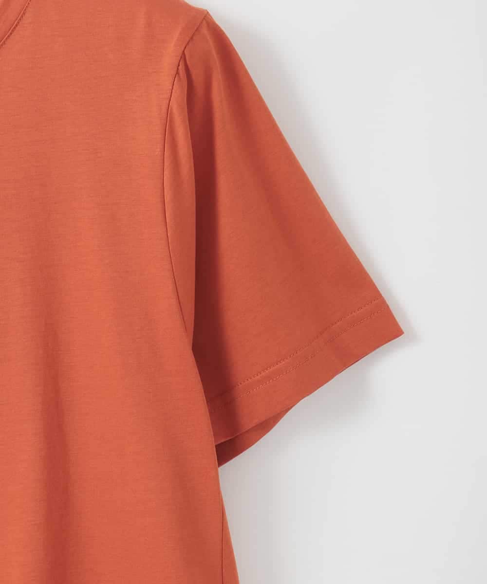 ZMKGE21098 al'aise modulation(アレーズモジュレーション) 【洗える】バックプリーツドッキングカットソー オレンジ