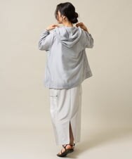 ZMKGE23099 al'aise modulation(アレーズモジュレーション) ビジューポイント切り替えフレアカットソー ホワイト