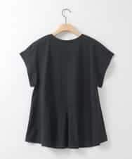 ZMKGE23099 al'aise modulation(アレーズモジュレーション) ビジューポイント切り替えフレアカットソー ブラック