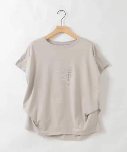 ZMKGE25085 al'aise modulation 【洗える】サイドタックフレンチスリーブTシャツ
