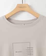 ZMKGE25085 al'aise modulation(アレーズモジュレーション) 【洗える】サイドタックフレンチスリーブTシャツ ベージュ