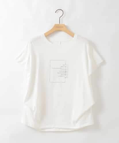 ZMKGE25085 al'aise modulation 【洗える】サイドタックフレンチスリーブTシャツ