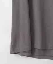ZMKGE26079 al'aise modulation(アレーズモジュレーション) 立体ステッチロゴデザインTシャツ ダークグレー