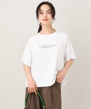 ZMKGE27089 al'aise modulation(アレーズモジュレーション) 異素材切り替えオーバーシルエットカットソー アイボリー