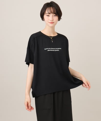 ZMKGE27089 al'aise modulation 異素材切り替えオーバーシルエットカットソー