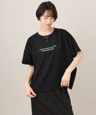 ZMKGE27089 al'aise modulation(アレーズモジュレーション) 異素材切り替えオーバーシルエットカットソー ブラック