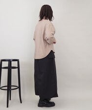 ZMKGE29120 al'aise modulation(アレーズモジュレーション) 【セットアップ対応】ヴィンテージ風ロゴプルオーバー ベージュ