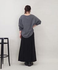 ZMKGE29120 al'aise modulation(アレーズモジュレーション) 【セットアップ対応】ヴィンテージ風ロゴプルオーバー ブラック