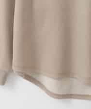 ZMKGE29120 al'aise modulation(アレーズモジュレーション) ヴィンテージ風ロゴプルオーバー ベージュ