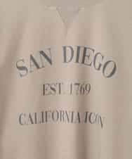 ZMKGE29120 al'aise modulation(アレーズモジュレーション) ヴィンテージ風ロゴプルオーバー ベージュ