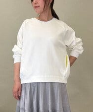 ZMKGE30120 al'aise modulation(アレーズモジュレーション) 【洗える】ケーブルニットドッキングプルオーバー ホワイト